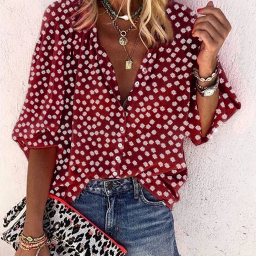 Long Sleeve Casual Women's Shirt - VAleG