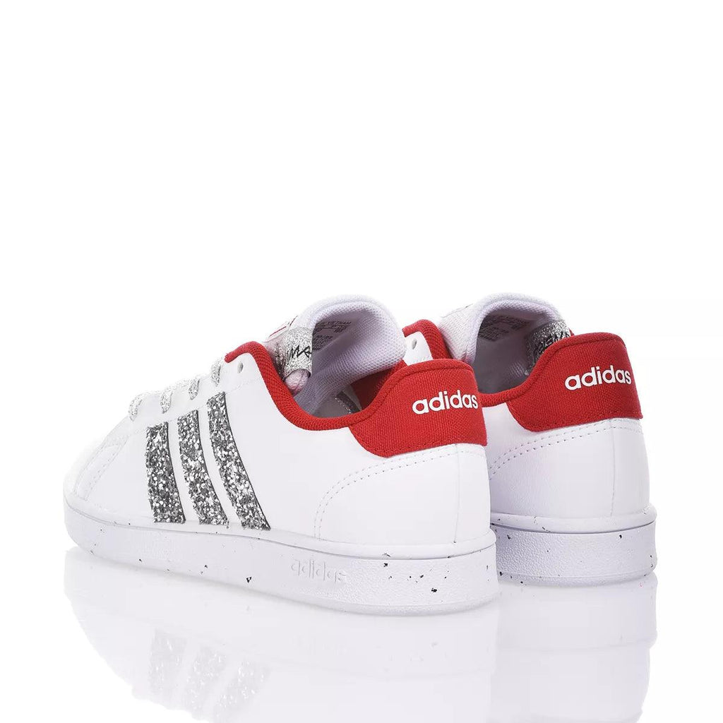 Adidas Junior Red & Silver