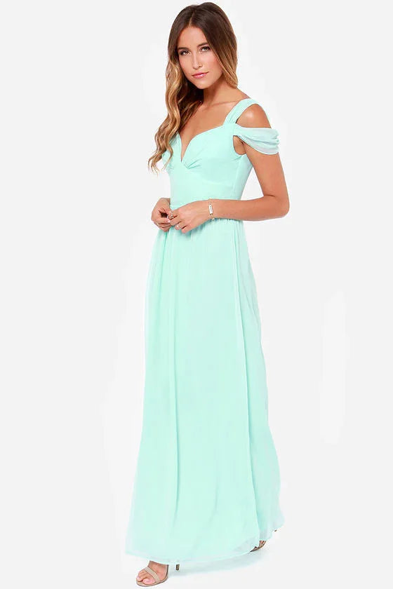 Long Floor Length Elegant Greek Style Pleated Dress - VAleG