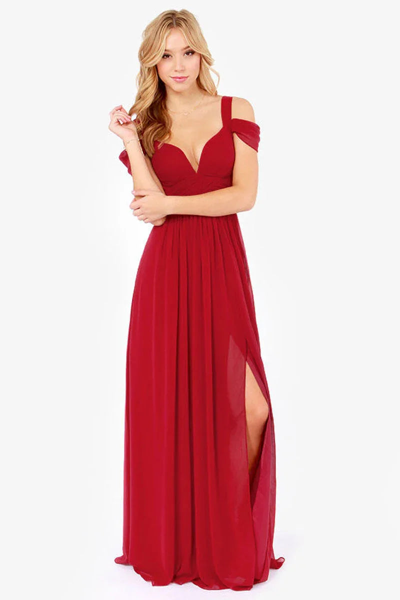 Long Floor Length Elegant Greek Style Pleated Dress - VAleG