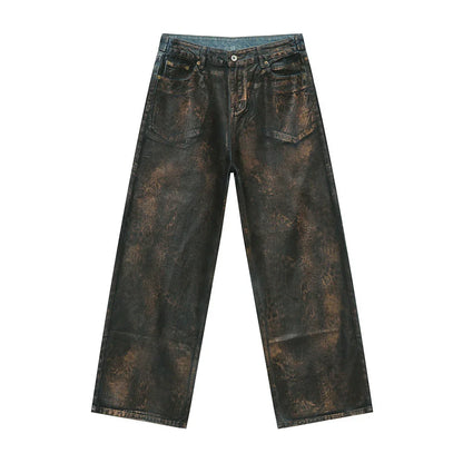 American Street Waste Soil Wind Reverse Pocket Personality Jeans Tide - VAleG