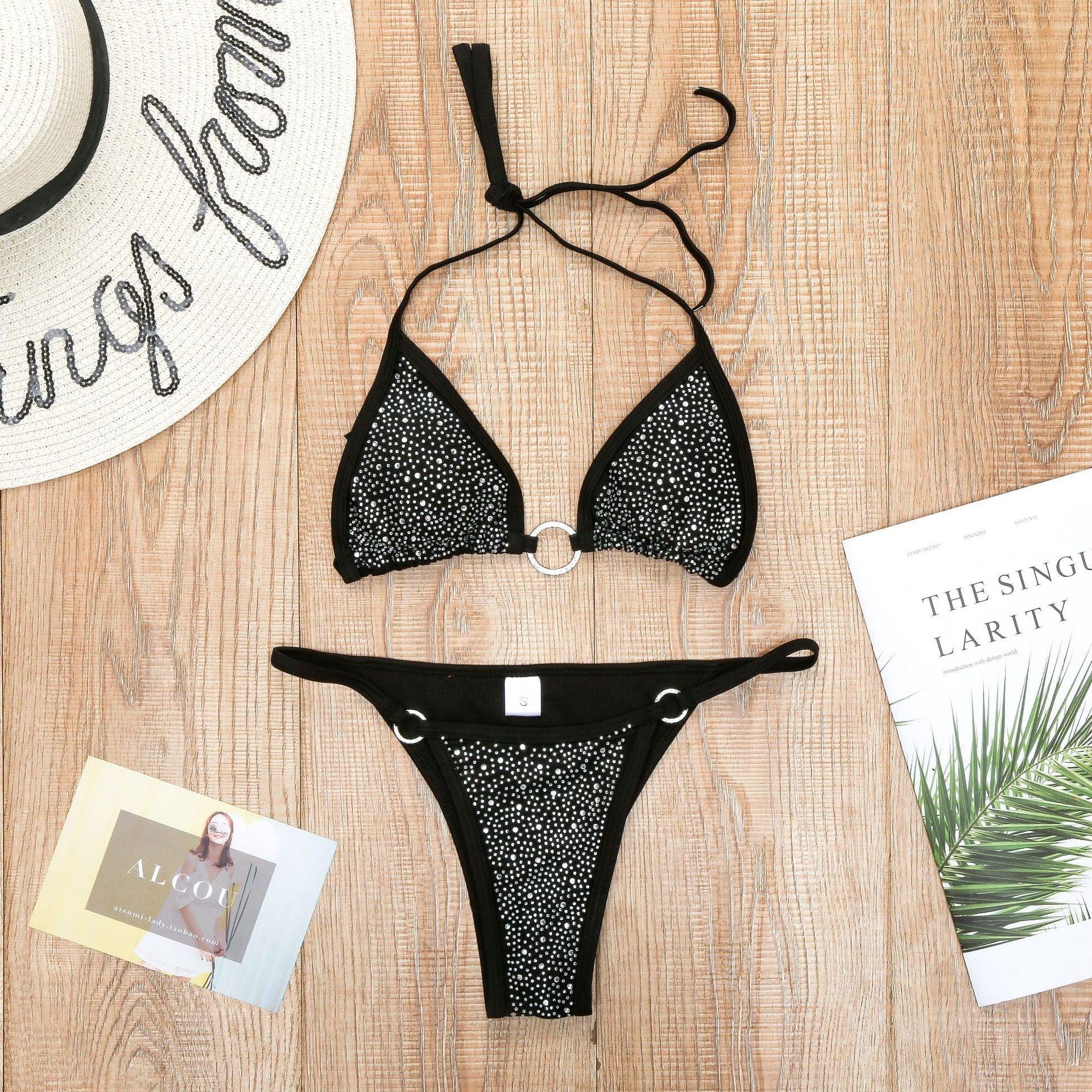 New Sexy Bikini Diamond-Studded Female Swimsuit Split Swimsuit - VAleG