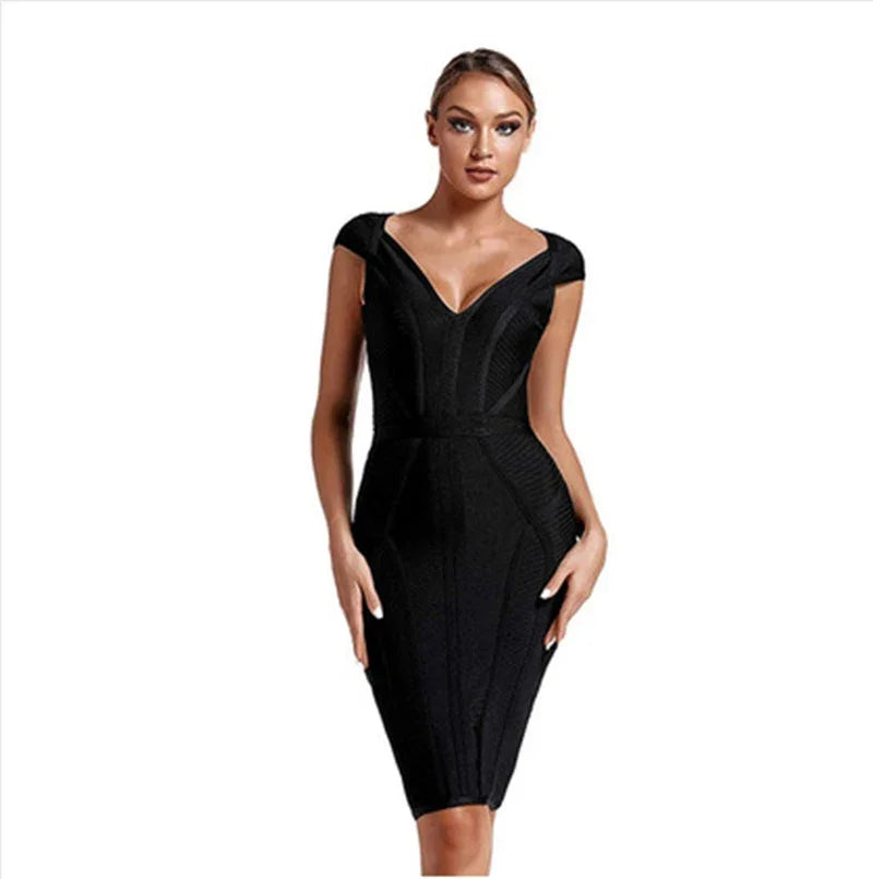 Bandage Dress Women Sexy Green Bodycon Evening dresses - VAleG