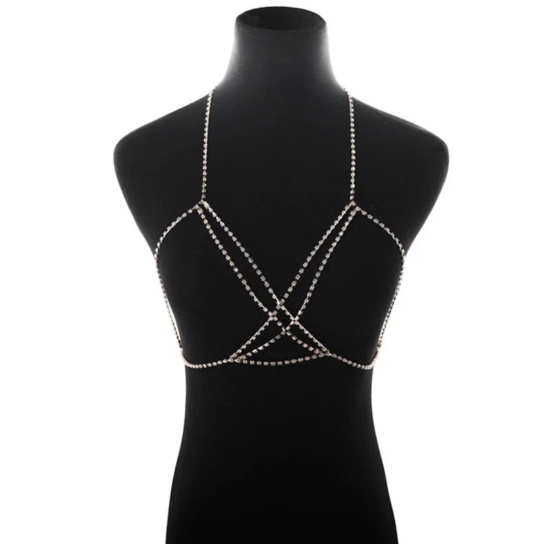 Cross Rhinestone Sexy Bohemian Beach Necklace - VAleG