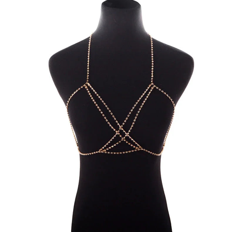 Cross Rhinestone Sexy Bohemian Beach Necklace - VAleG