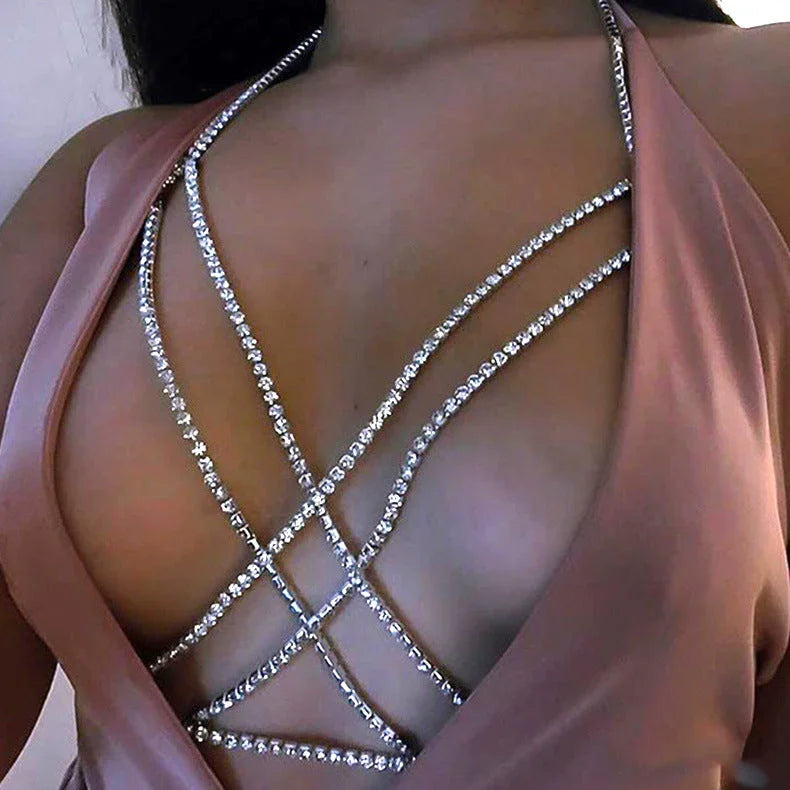 Cross Rhinestone Sexy Bohemian Beach Necklace - VAleG