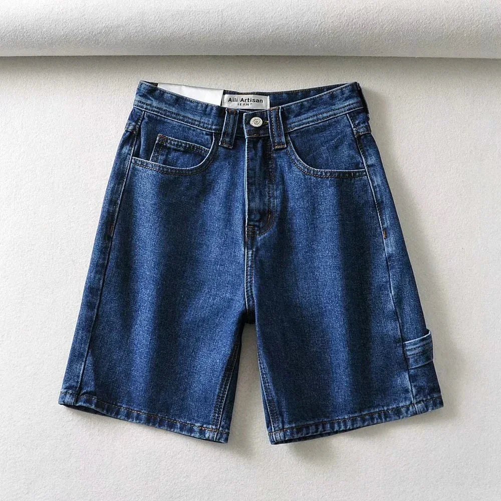 High Waist pant, Fashionable Tooling, Denim Pants - VAleG