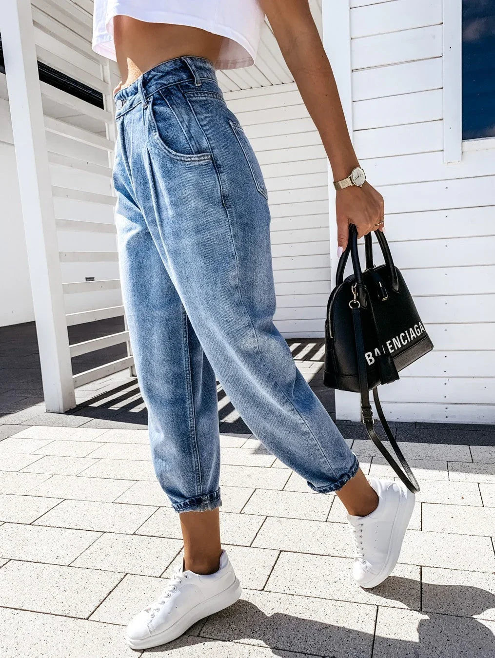 Casual Temperament Harem Pants Trousers Women's Jeans - VAleG
