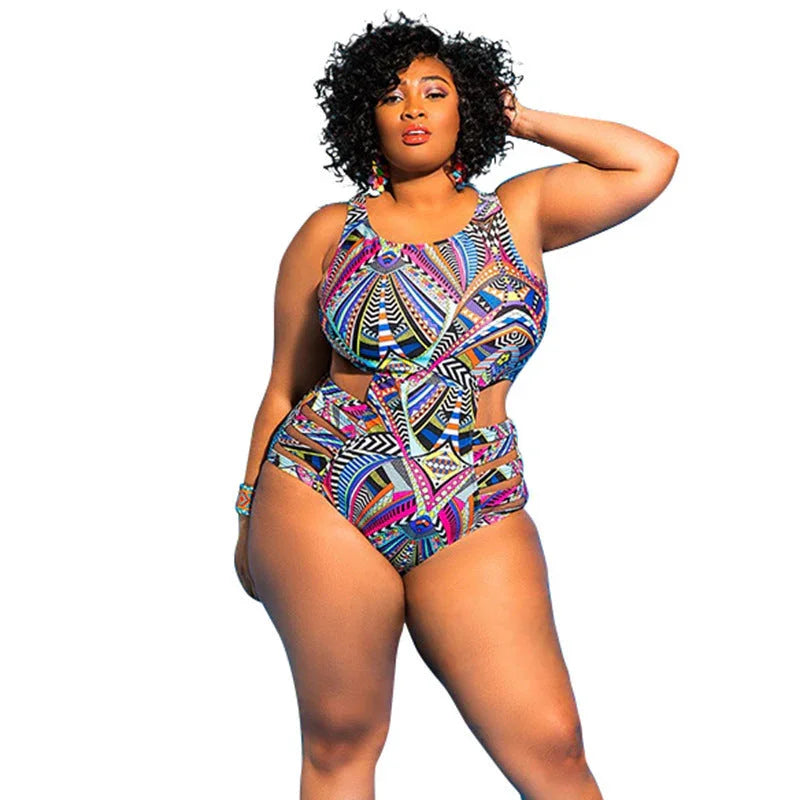 Printed Sexy Foreign Trade One-Piece Swimsuit One-Piece Swimsuit - VAleG