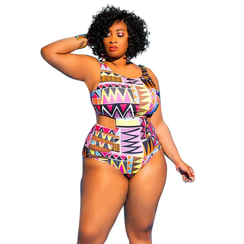 Printed Sexy Foreign Trade One-Piece Swimsuit One-Piece Swimsuit - VAleG
