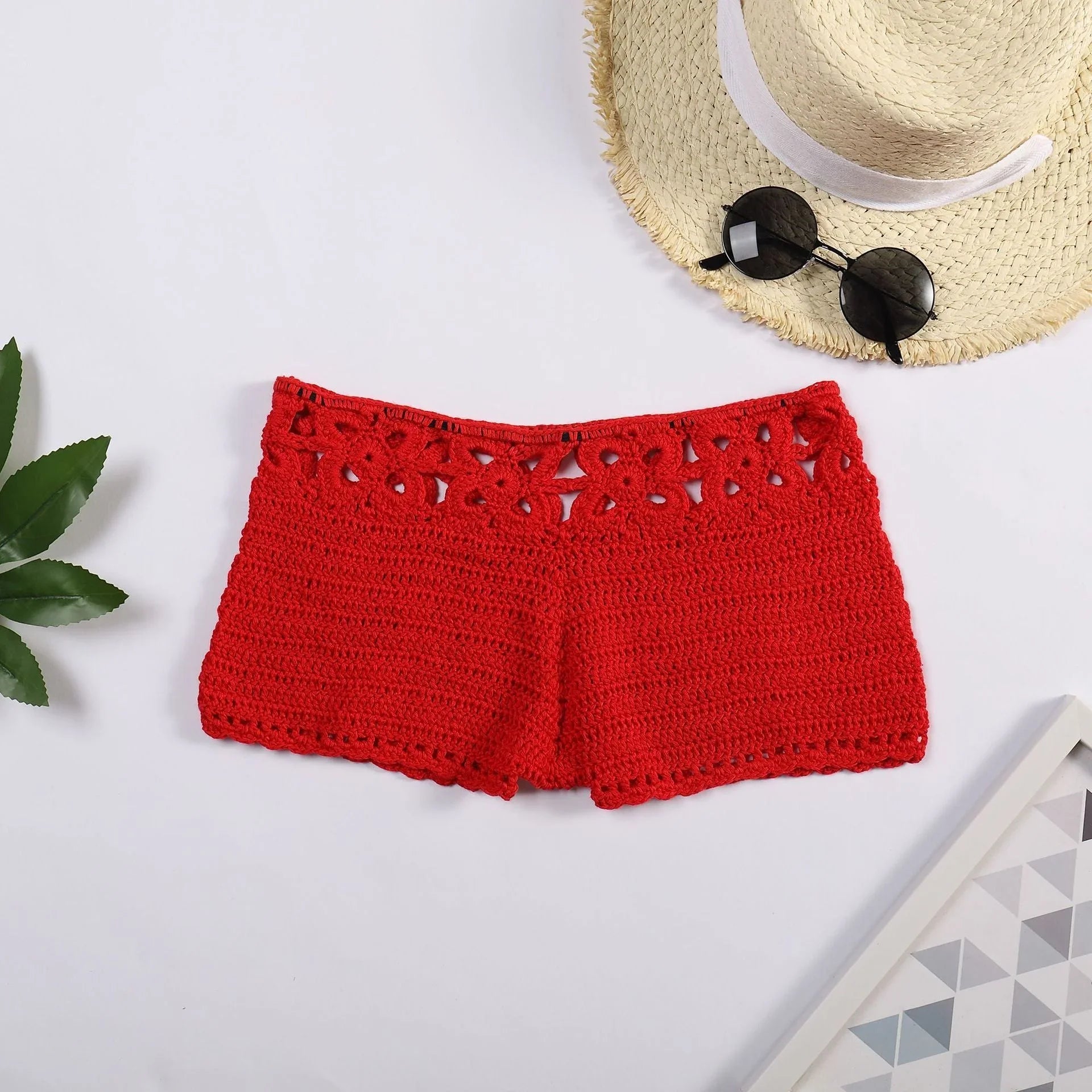 Hollow Hand-woven Beach Swimming Shorts - VAleG