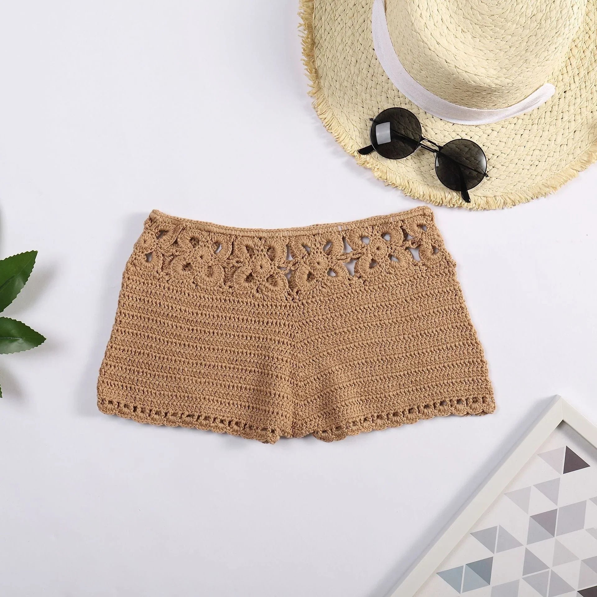 Hollow Hand-woven Beach Swimming Shorts - VAleG