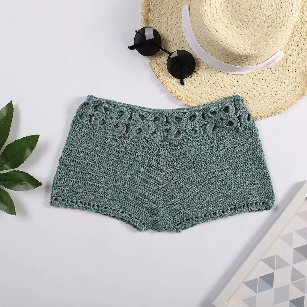 Hollow Hand-woven Beach Swimming Shorts - VAleG