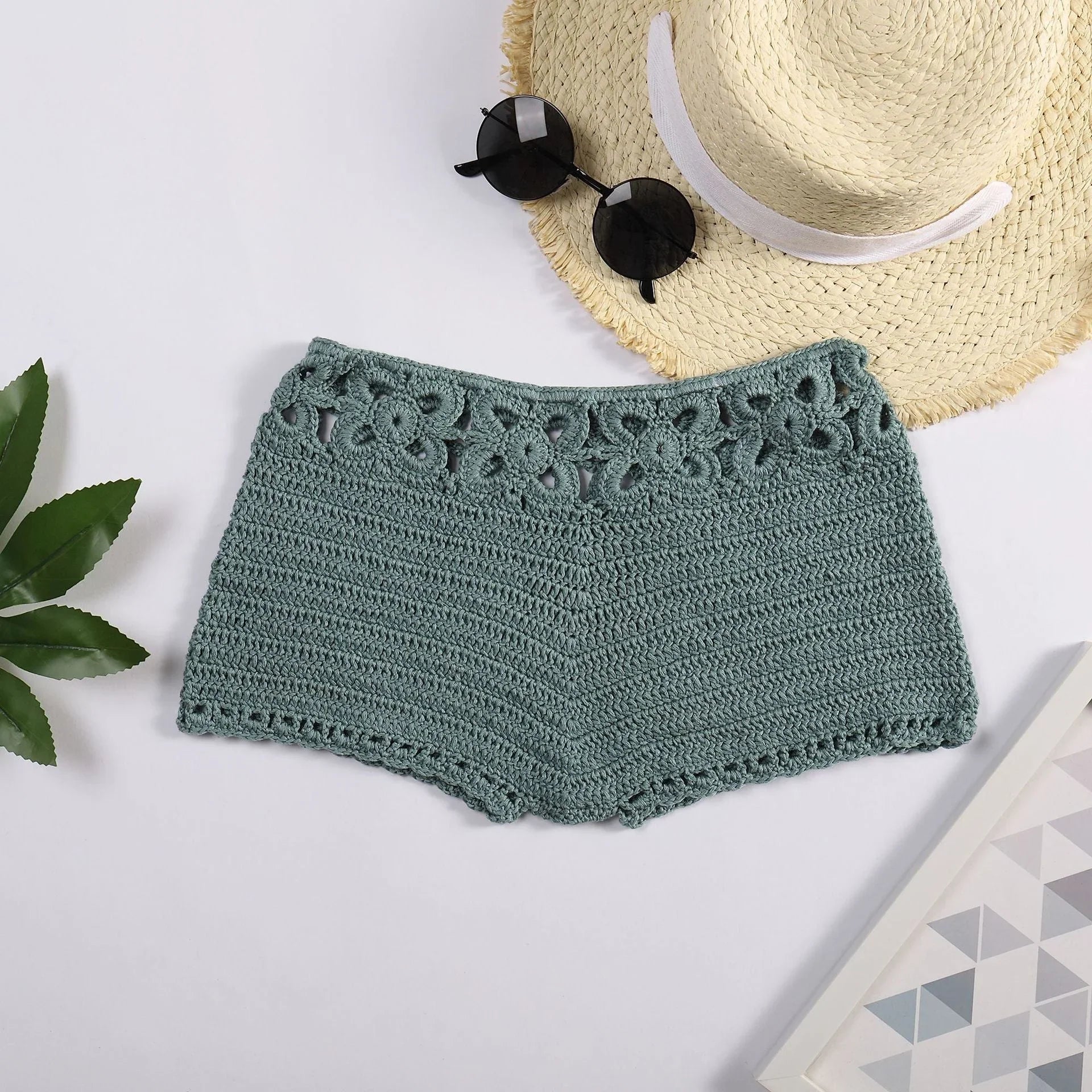 Hollow Hand-woven Beach Swimming Shorts - VAleG