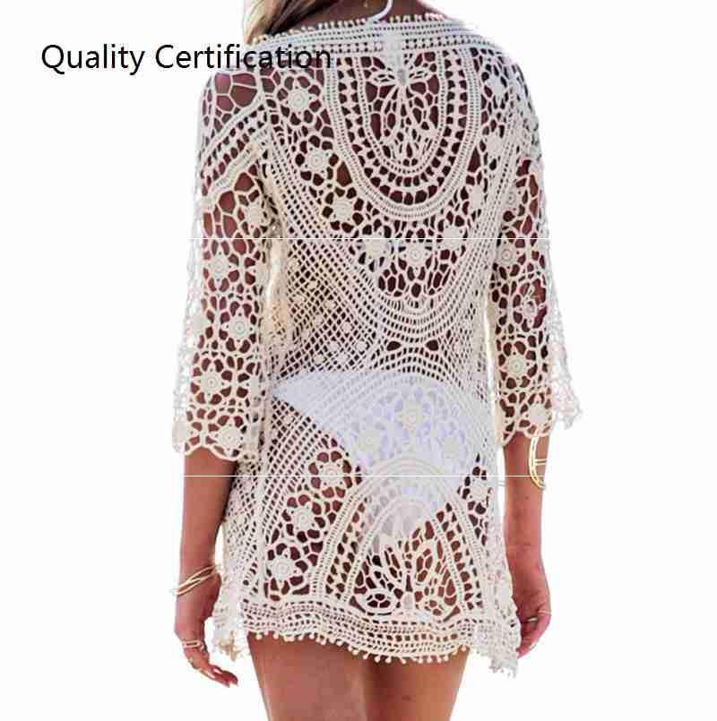 Tops Swimwear Summer Beach Dress White Beach Shirt 2 Styles - VAleG