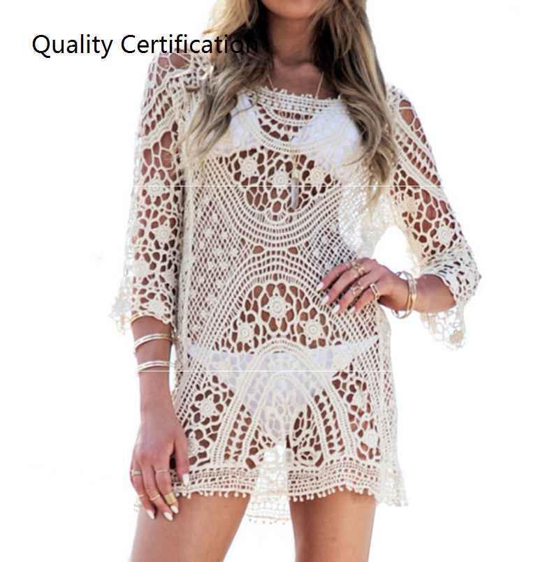 Tops Swimwear Summer Beach Dress White Beach Shirt 2 Styles - VAleG