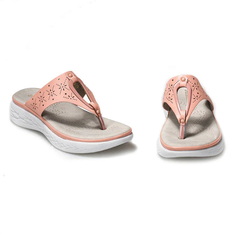 Flip-flops Women's Slope Heels Fashion Outer Wear Beach Flip Flops Beach Slippers - VAleG