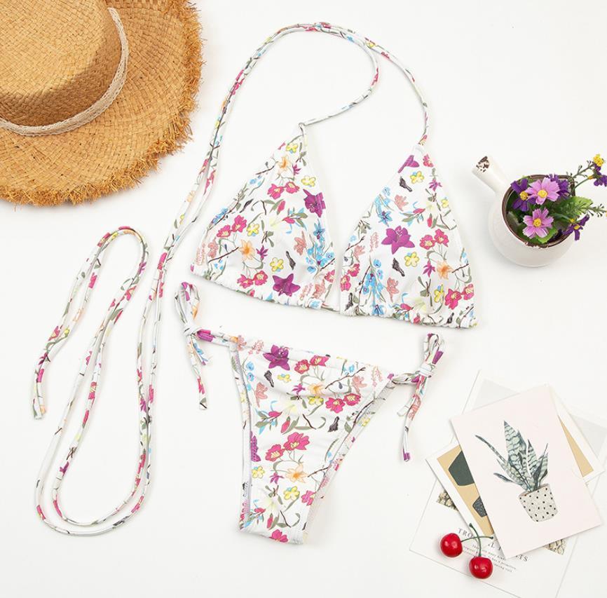 Sexy Split Swimsuit AliExpress Floral Long Rope Split Swimsuit Women - VAleG