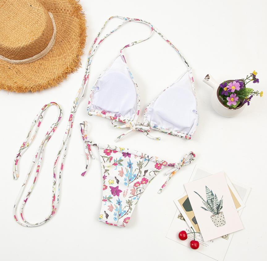 Sexy Split Swimsuit AliExpress Floral Long Rope Split Swimsuit Women - VAleG