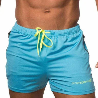 Mens Quick-drying Fitness Swimming Trunks Swimwear Sports Gym Run Shorts Casual Summer Beach Board Shorts - VAleG