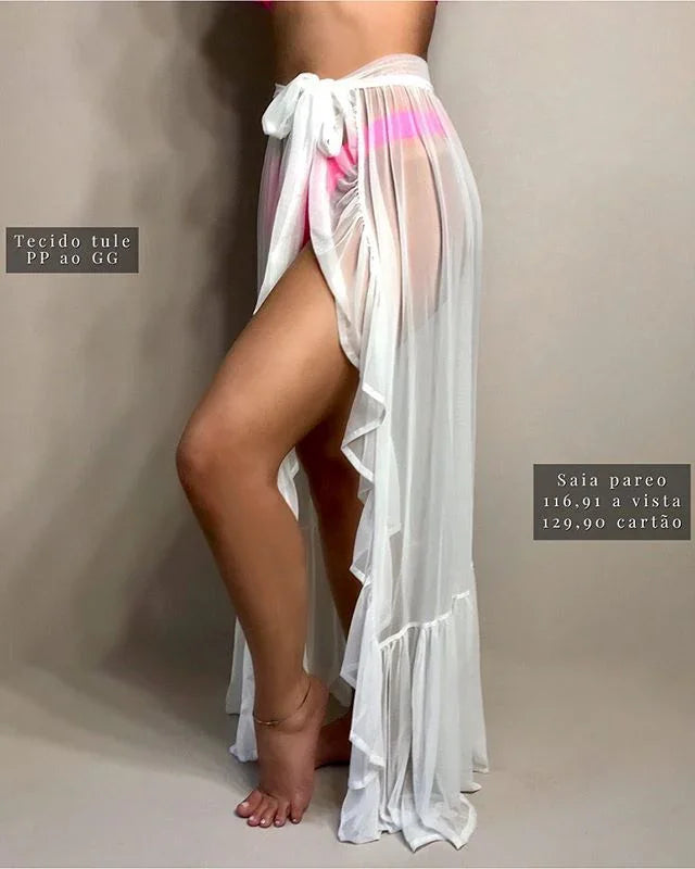 European and American mesh skirt beach sexy beach vacation sunscreen bikini outer cover - VAleG