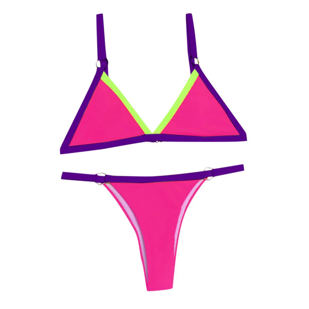 Triangle bikini split swimsuit - VAleG