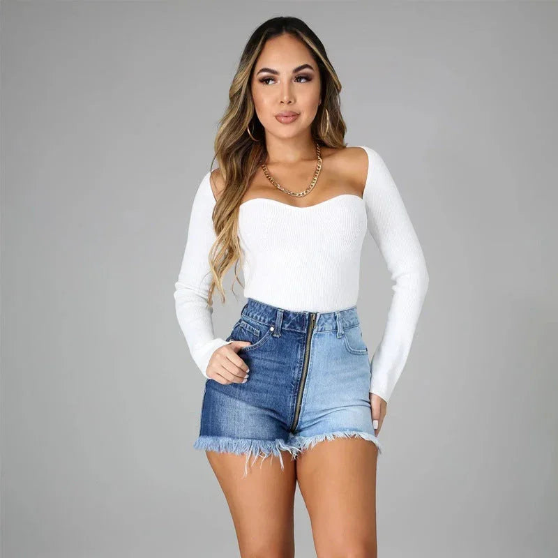 Thin High Waist Street Women's Jeans - VAleG