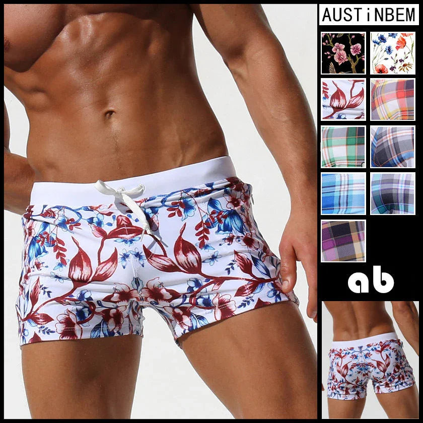 Double pocket swim trunks men's swimming trunks men's swimming trunks explosions beach swimwear - VAleG