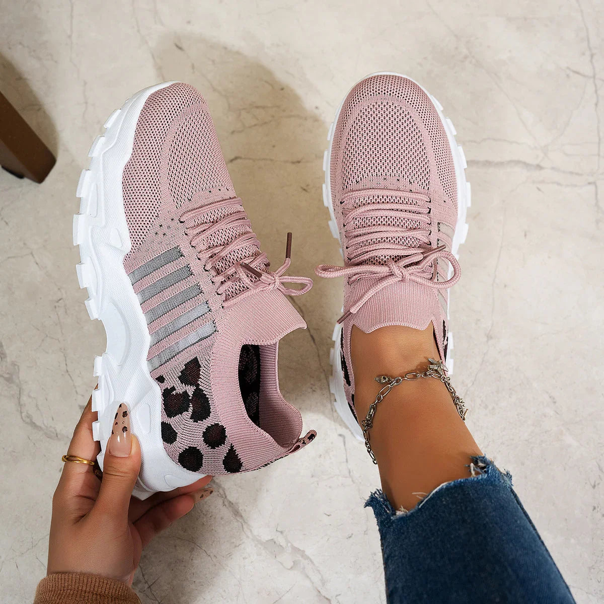 Fashionable Mesh Breathable Sports Casual Shoes - VAleG