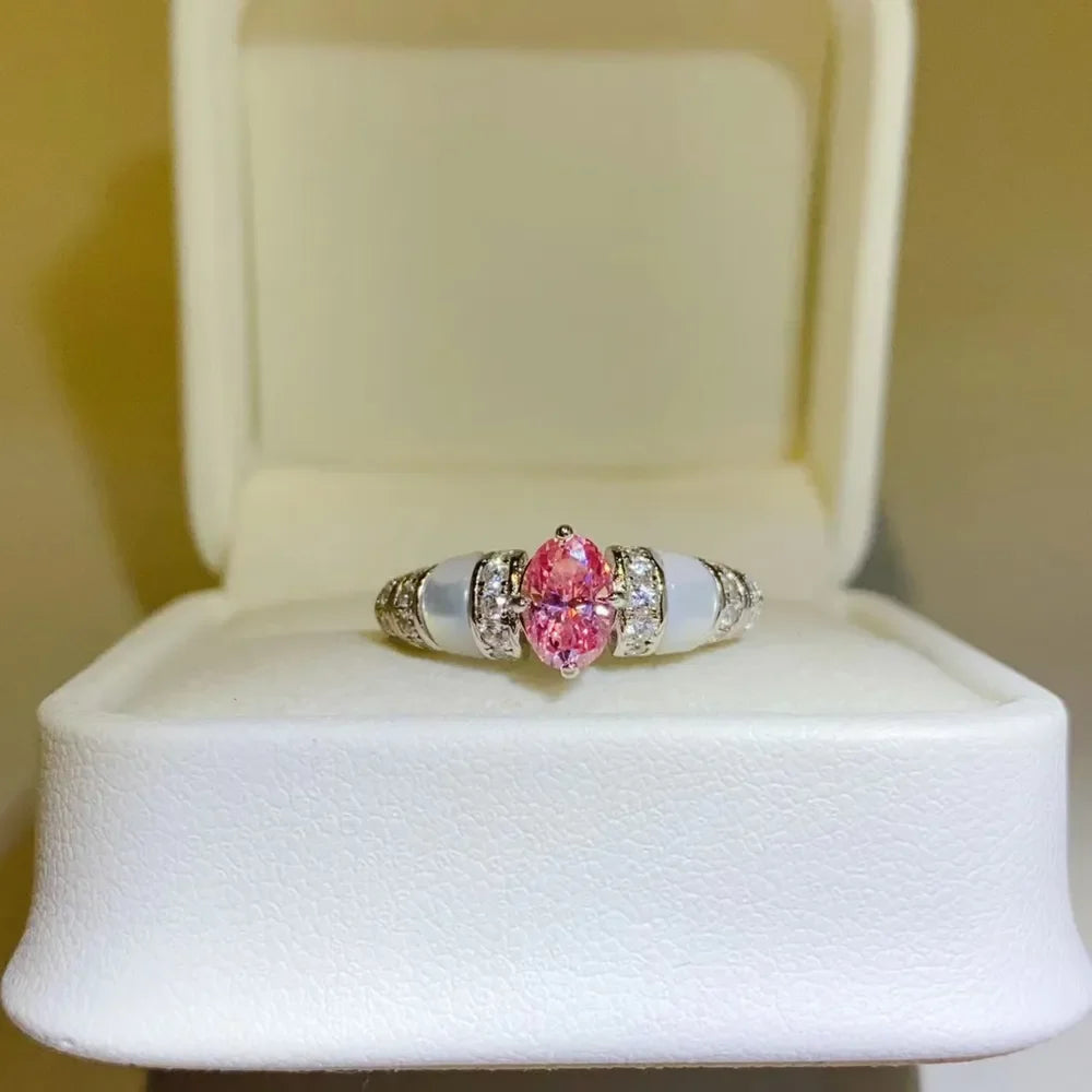 1 Carat Moissanite 925 Sterling Silver Ring - VAleG