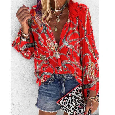 Long Sleeve Casual Women's Shirt - VAleG