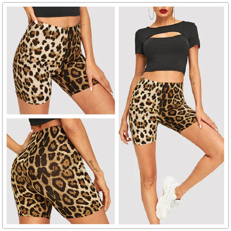 Fashion sexy leopard print hip shorts - VAleG