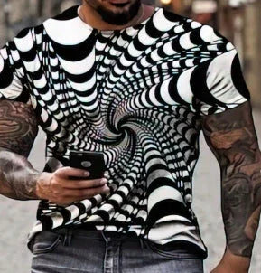 Summer 3D Digital Printing Men's And Women's Loose Short-sleeved T-shirt - VAleG