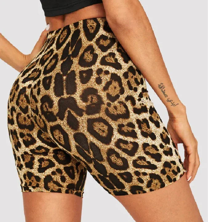 Fashion sexy leopard print hip shorts - VAleG