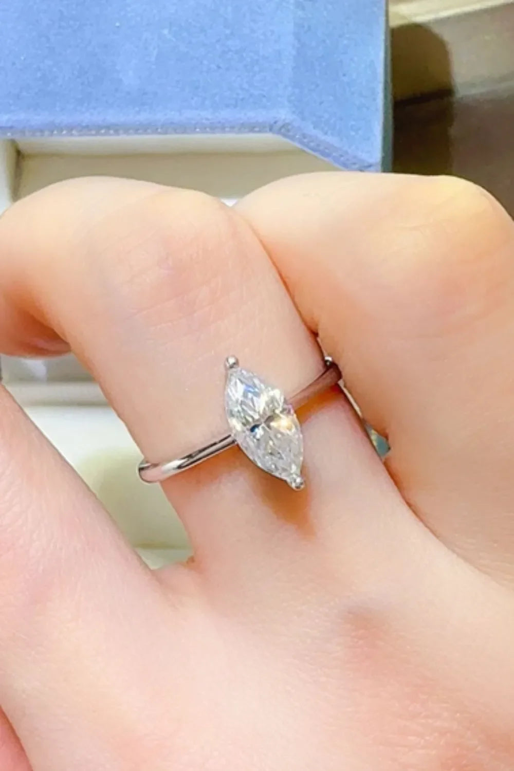 2 Carat Moissanite 925 Sterling Silver Ring - VAleG