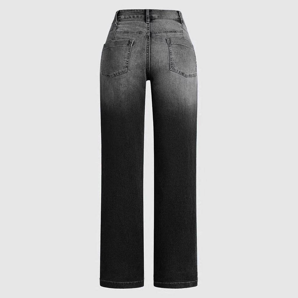 Jeans dritti larghi da donna