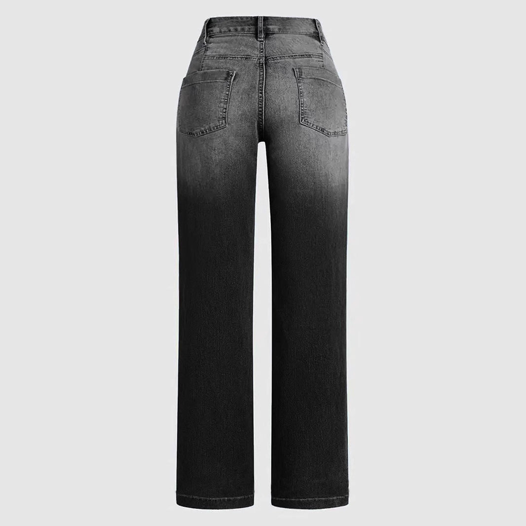 Jeans dritti larghi da donna