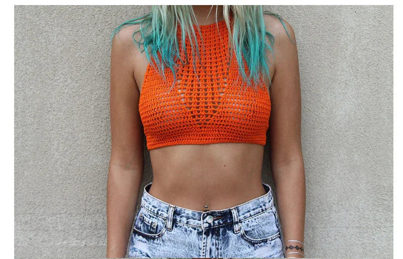 Beach knitted vest sling - VAleG