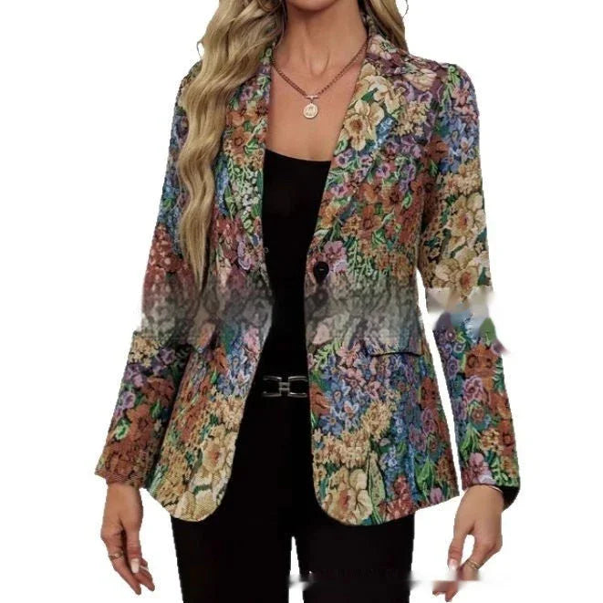 New Suit Fashion Elegant One Button Women's Coat - VAleG
