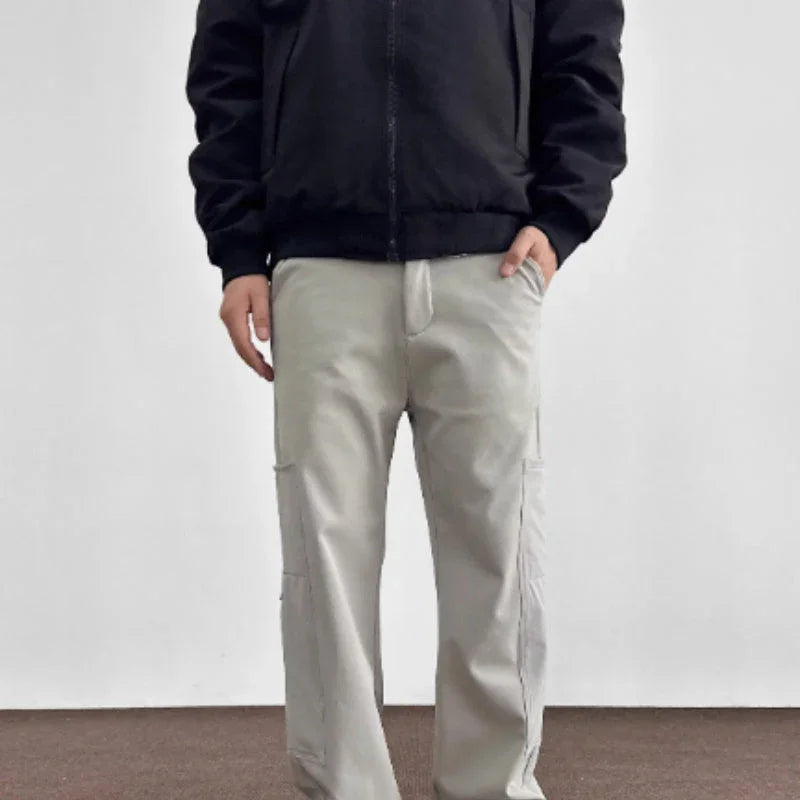 American Vibe Straight Side Zipper Three-proof Outdoor Keep Warm Soft Pants - VAleG