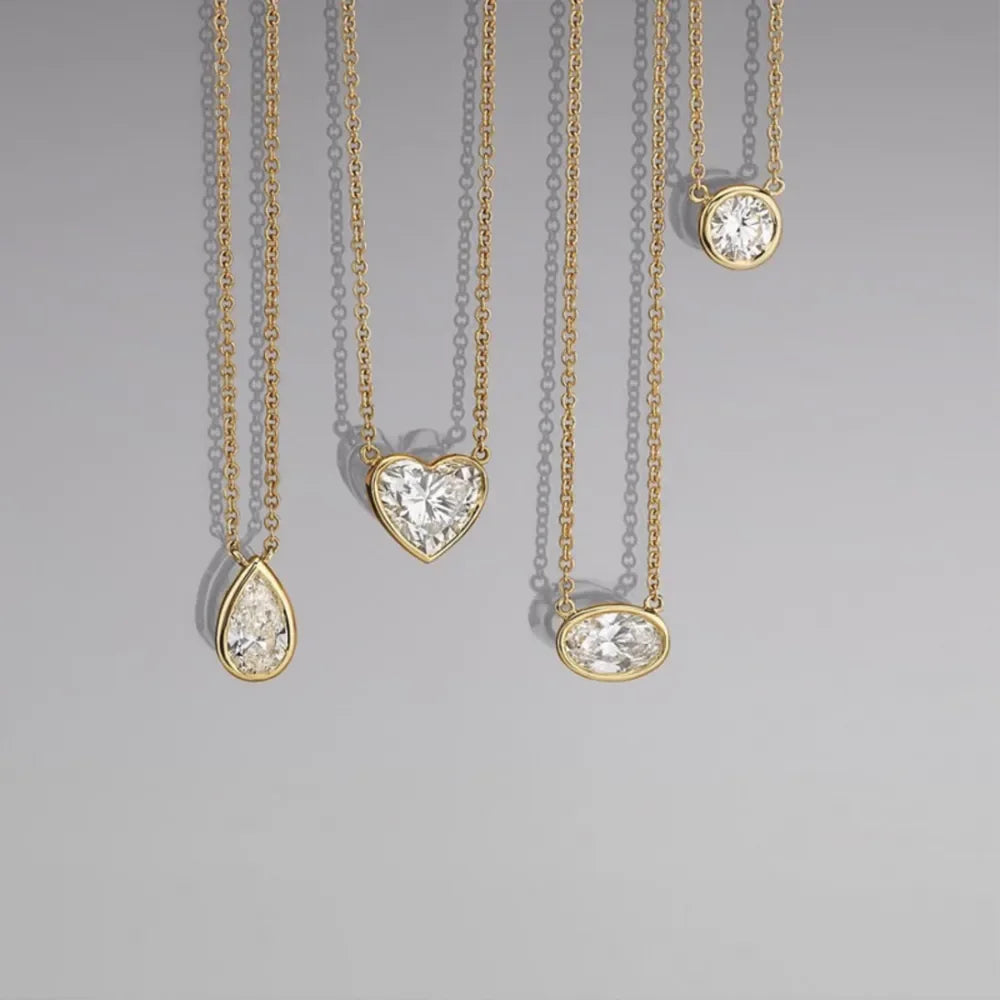 18K Gold-Plated Stainless Steel Pendant Necklace - VAleG