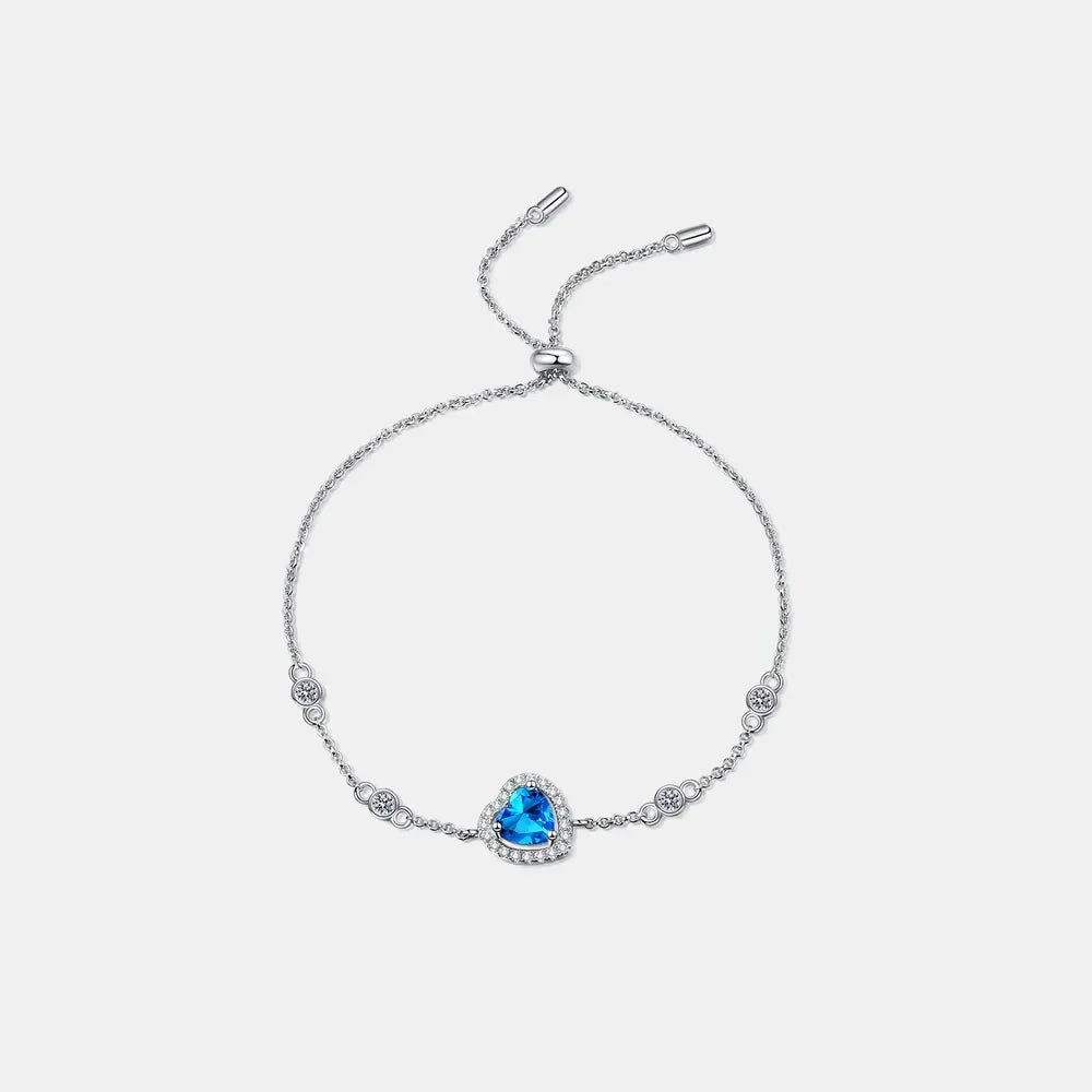 1 Carat Moissanite 925 Sterling Silver Bracelet - VAleG