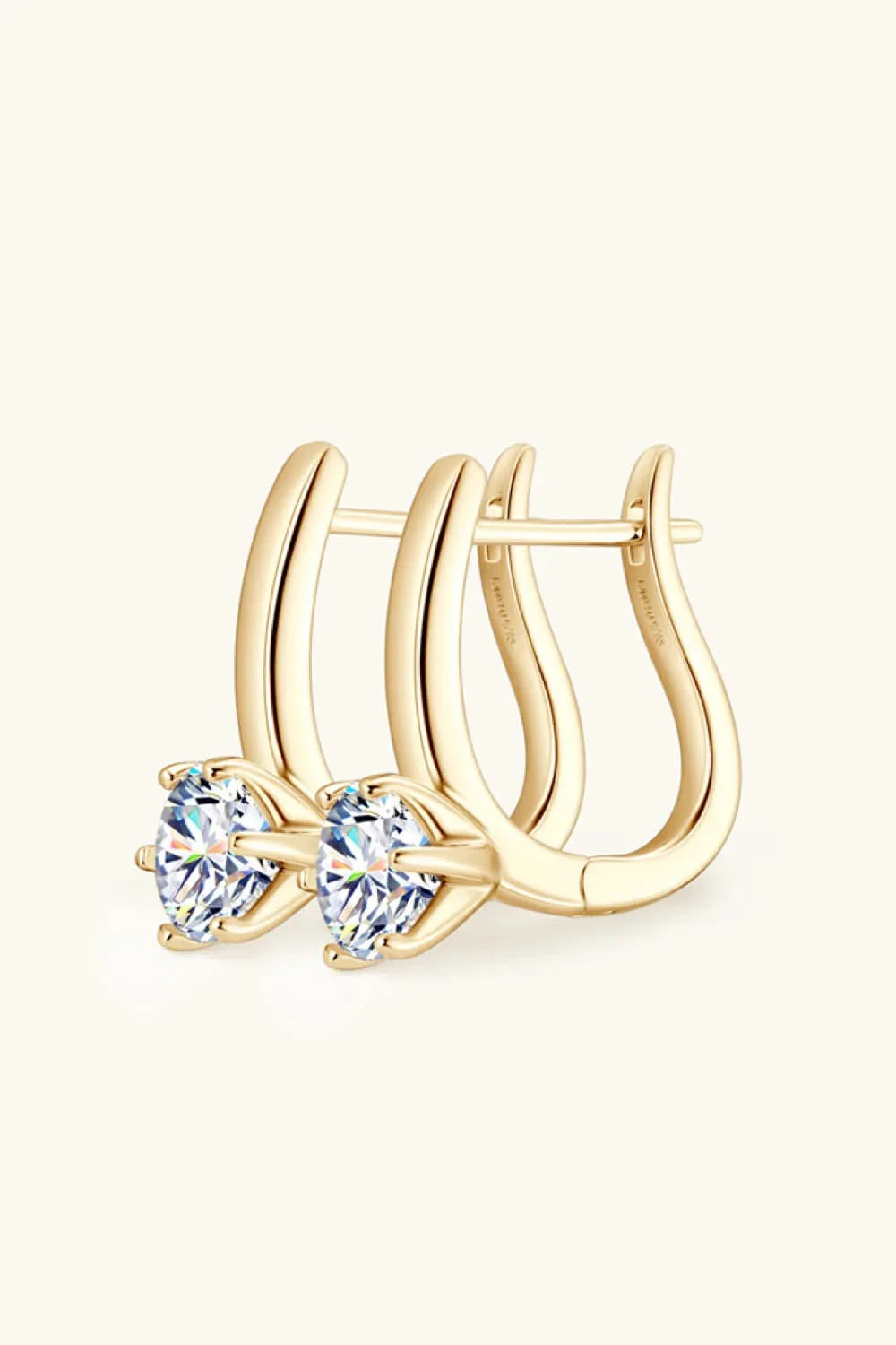 2 Carat Moissanite 925 Sterling Silver Earrings - VAleG