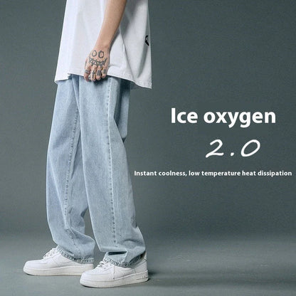 Loose Straight Summer Thin Jeans For Men - VAleG