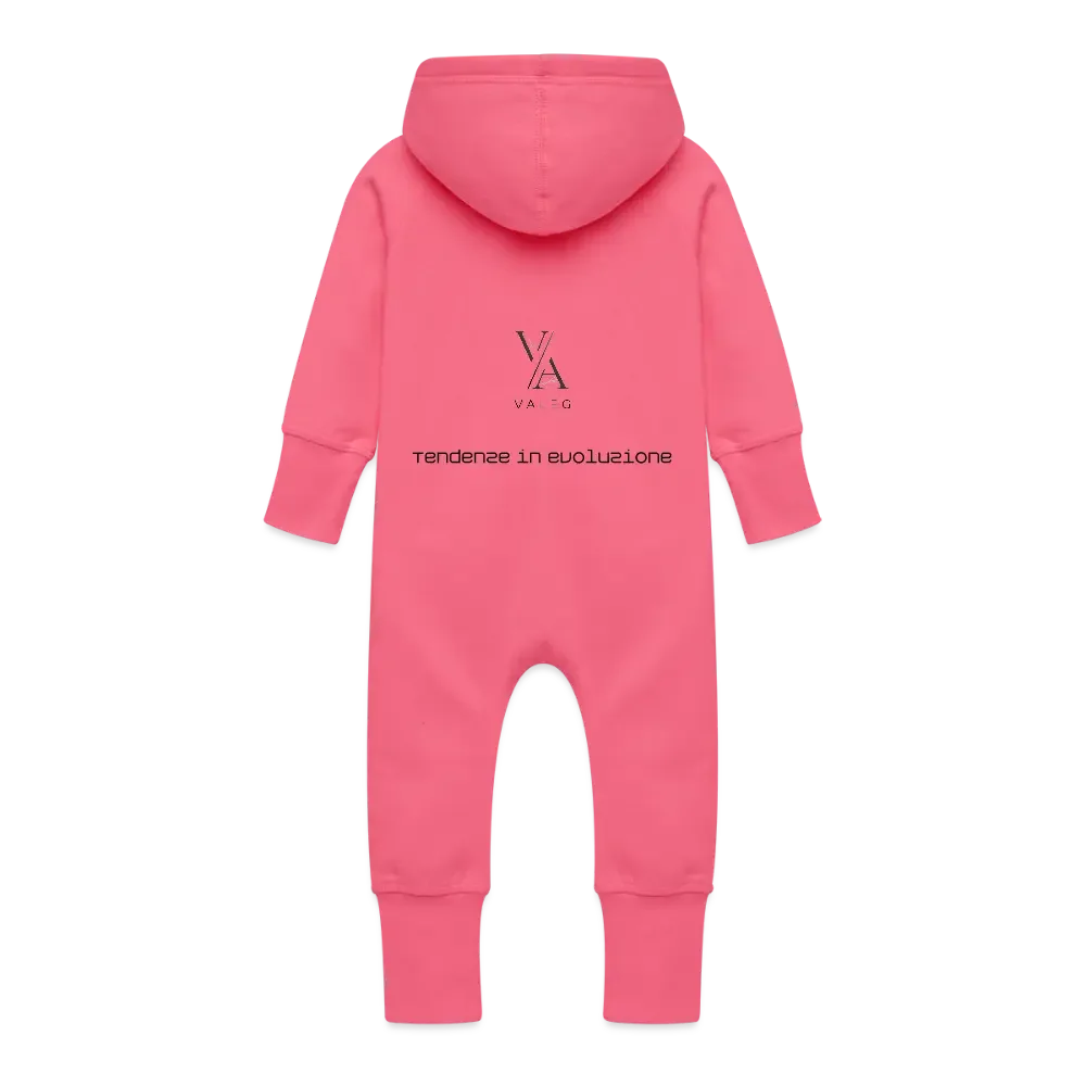 Tutina con cappuccio felpata ecologica per neonato VAleG - VAleG