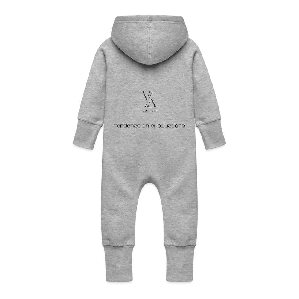 Tutina con cappuccio felpata ecologica per neonato VAleG - VAleG