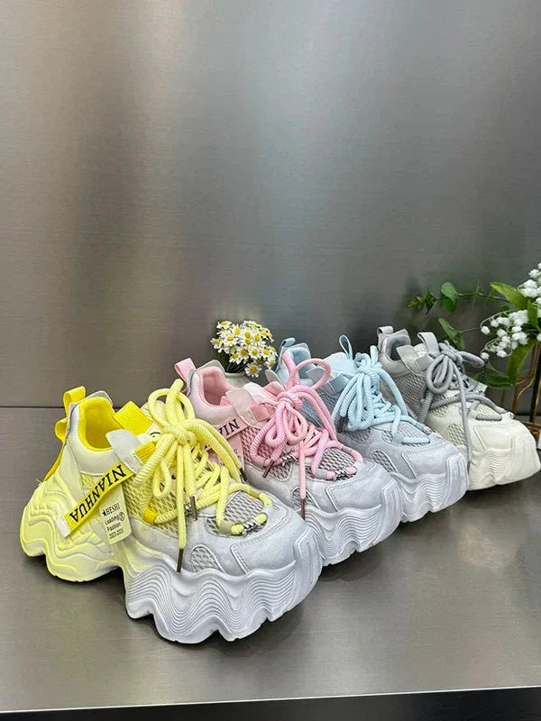 Women's Thick-soled Mesh Breathable Casual Sneaker - VAleG