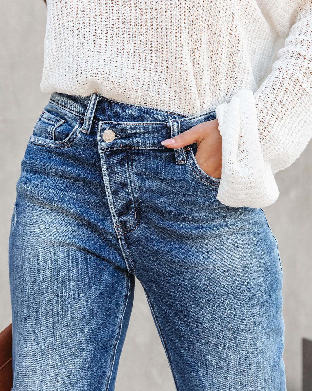 Women's Fashion Individual Casual Loose Jeans - VAleG