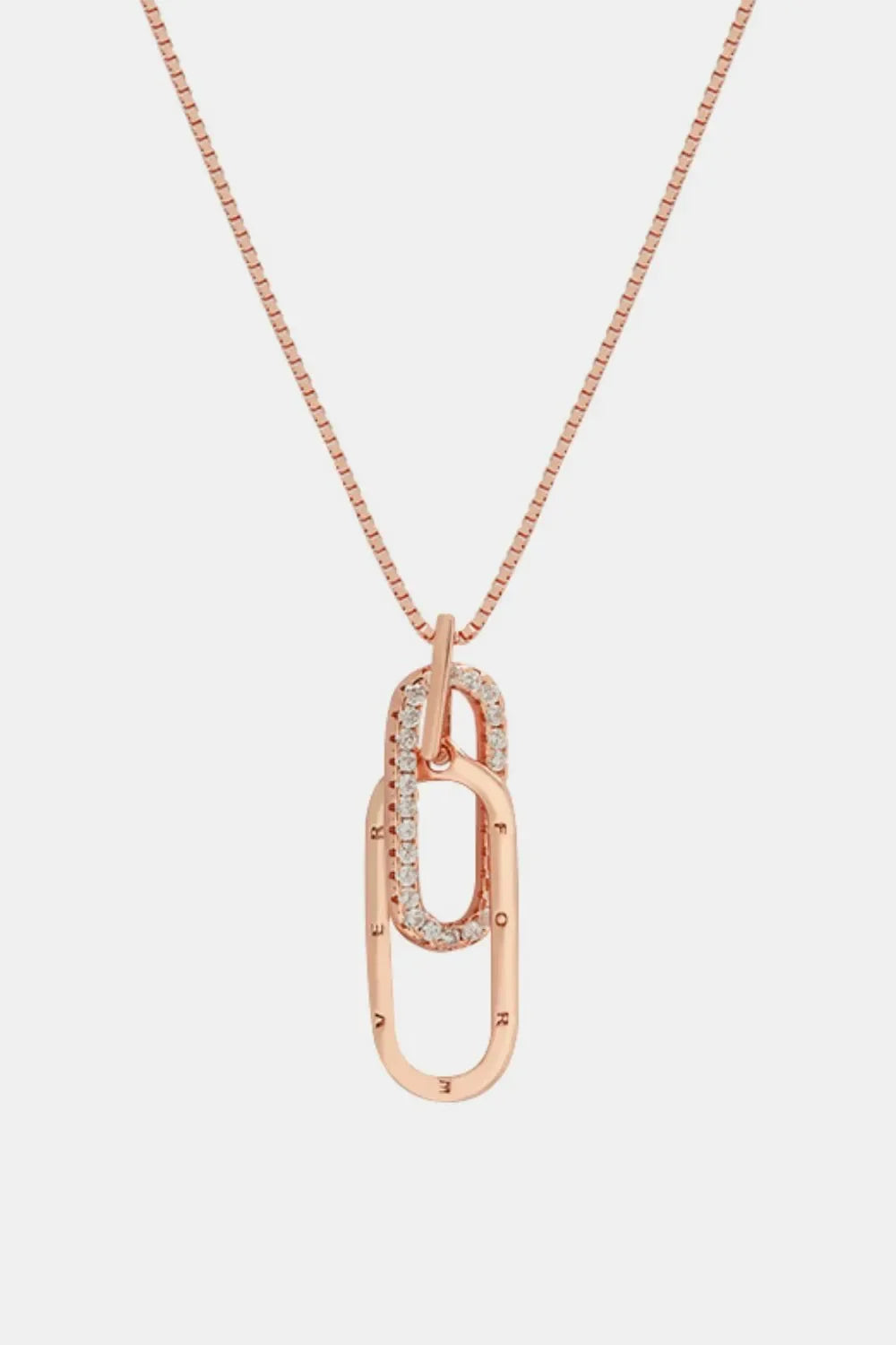 925 Sterling Silver Inland Zircon Necklace - VAleG