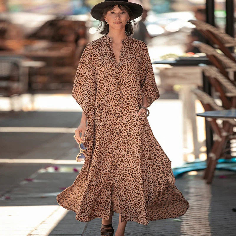 Striped Robe Sun Protection Clothing Beach - VAleG